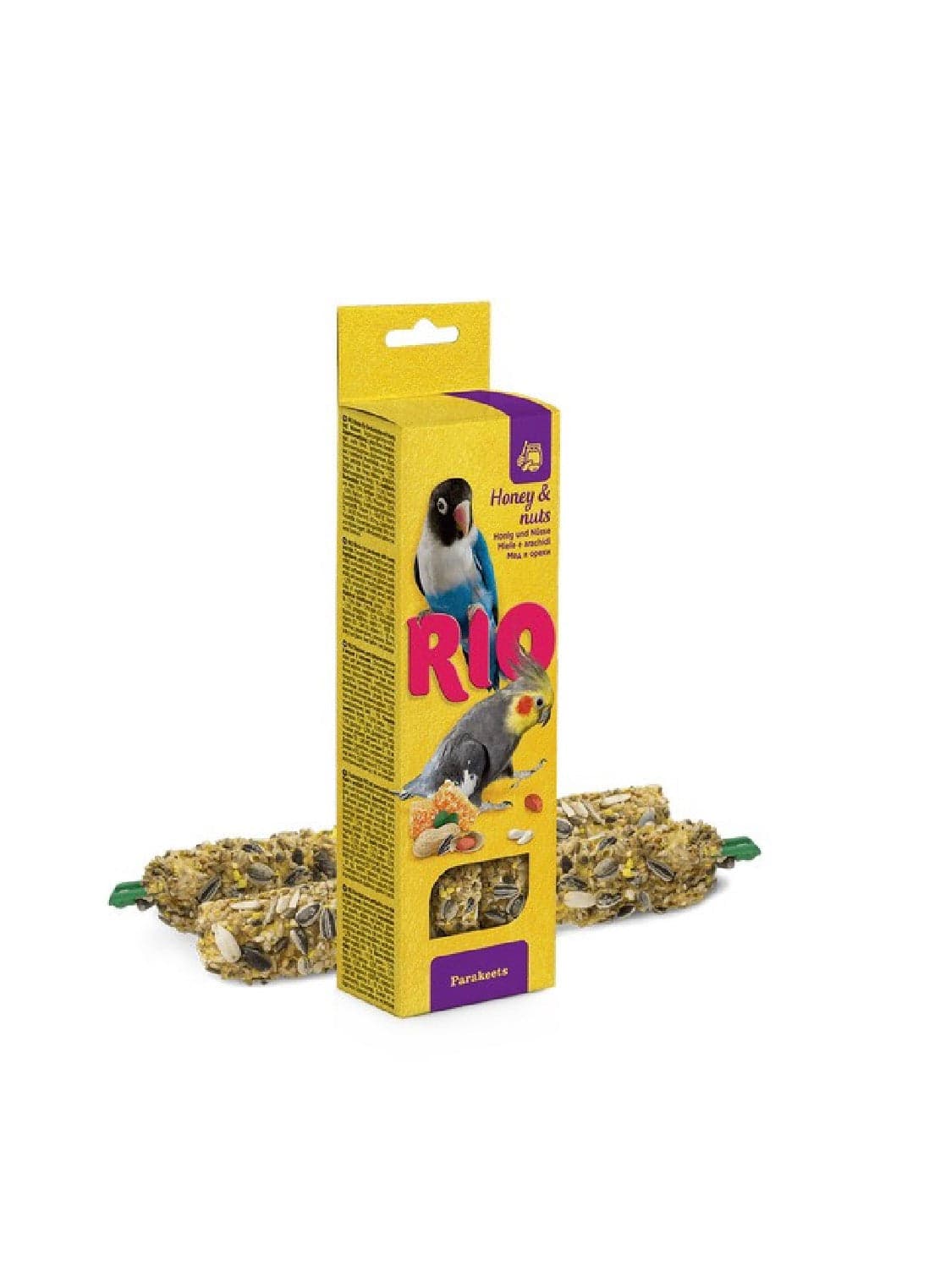 RIO Sticks for Parakeets with Honey and Nuts 2x75g Pack
