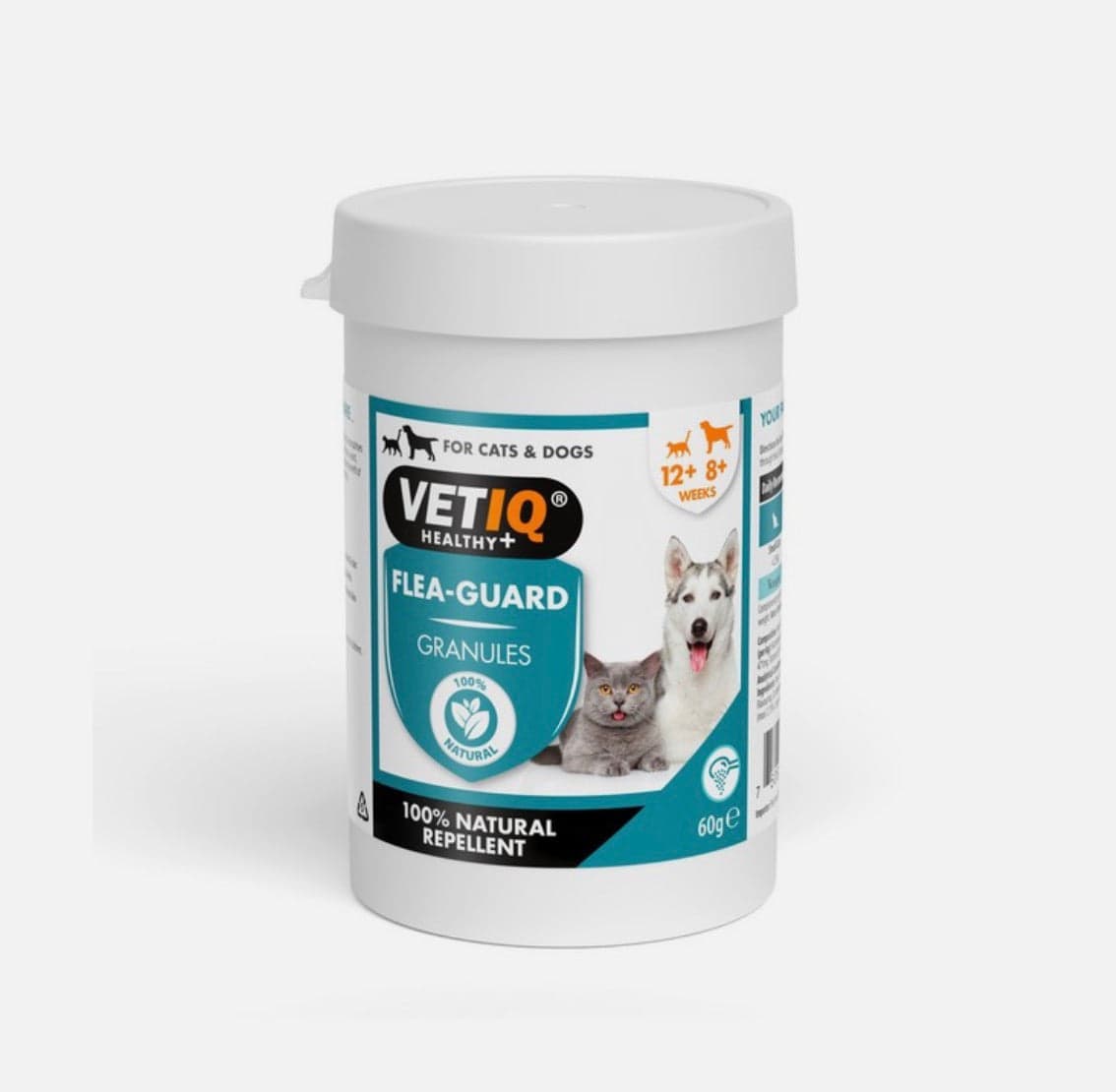 M&C VetIQ Flea Guard Powder for Dogs & Cats 60g – Natural Internal Protection