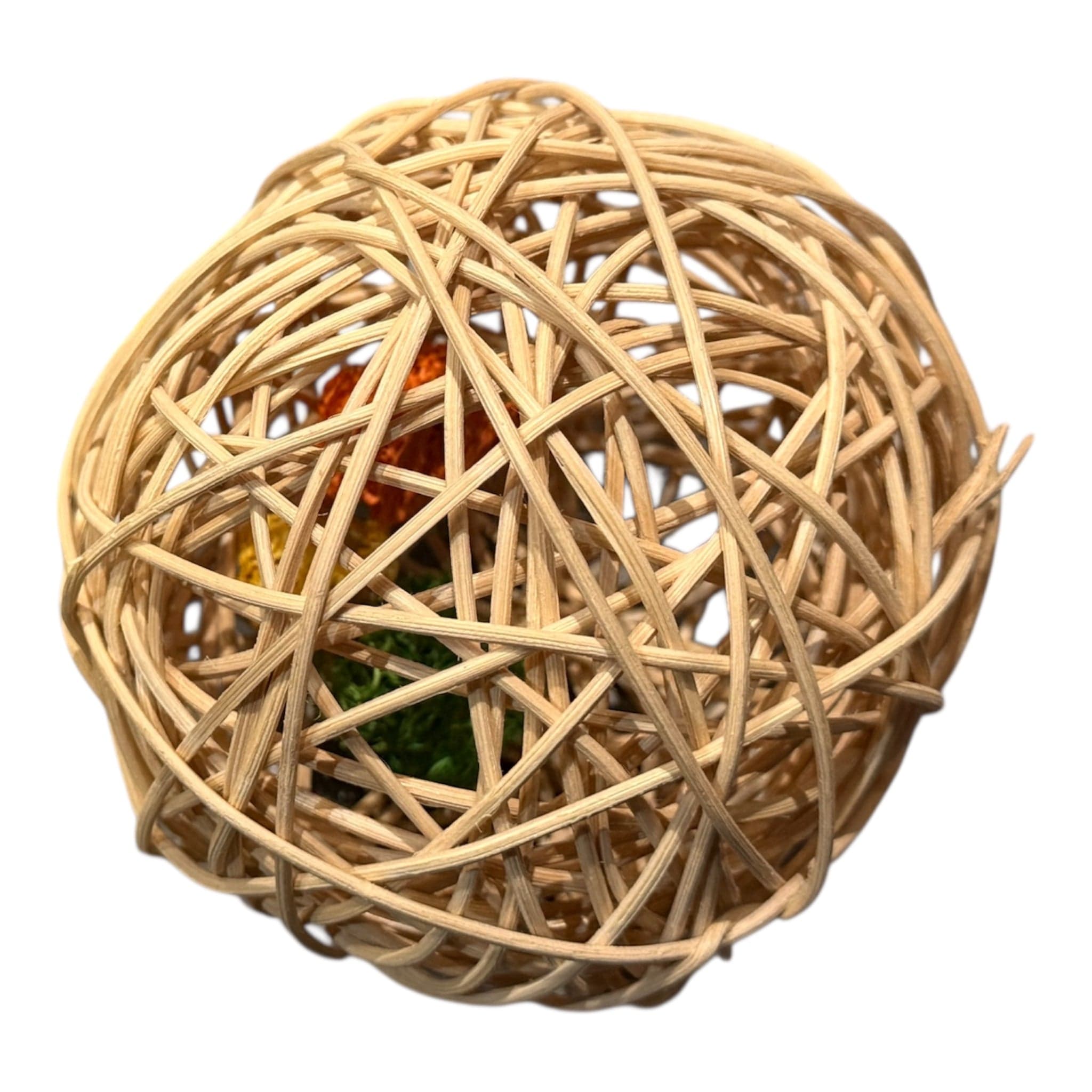 Rattan Ball With Loofah - Rabbit Ball